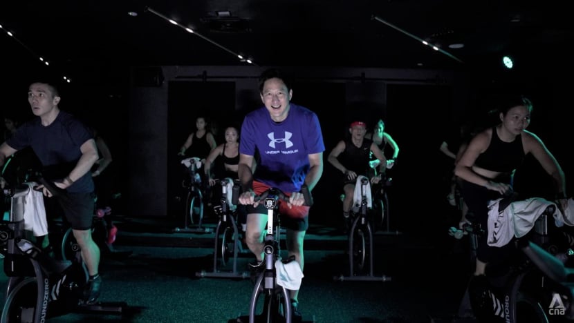 Chia almost felt as if he was "part of a dance crew" in his Spinning class.