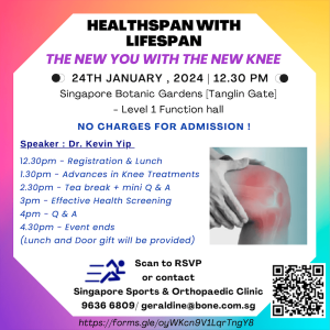 Healthspan with Lifespan – The New You with The New Knee